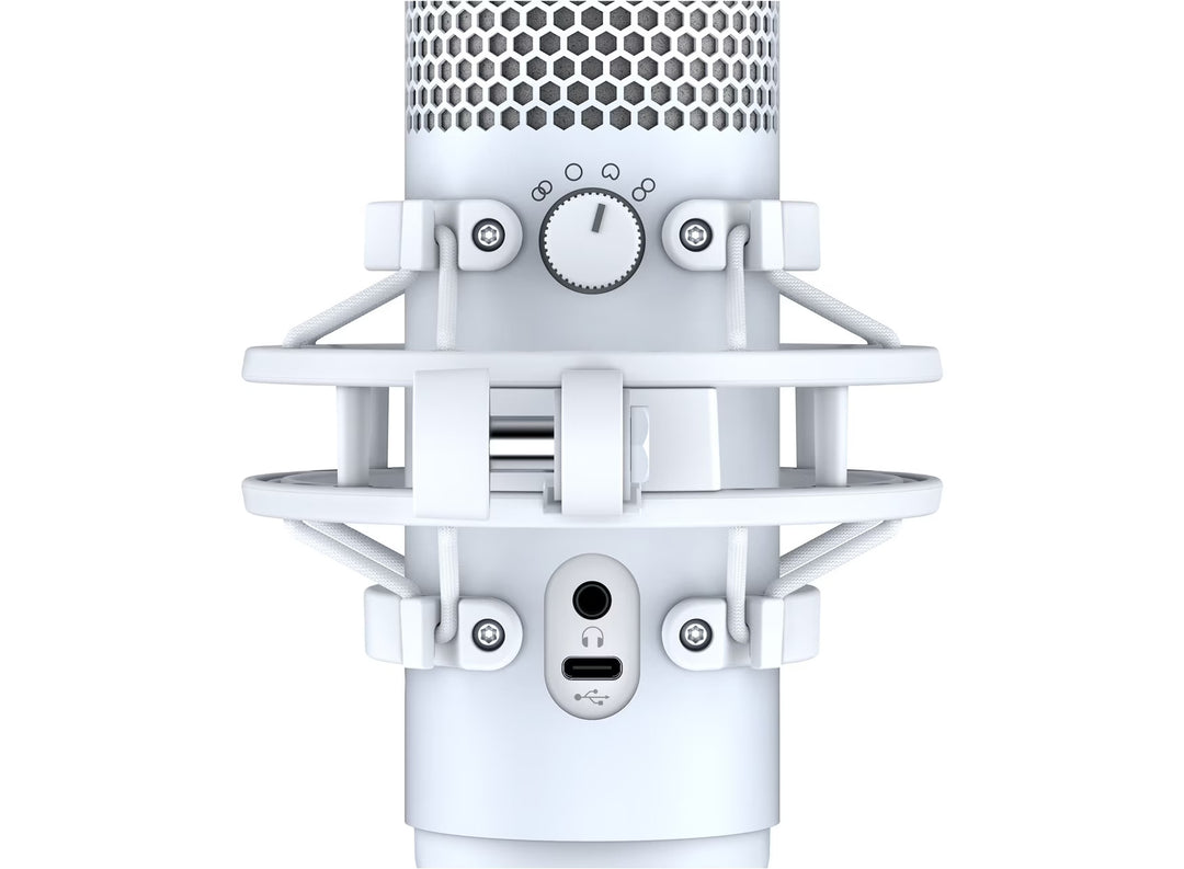 HP HyperX QuadCast S - USB Microphone (White-Grey) - RGB Lighting