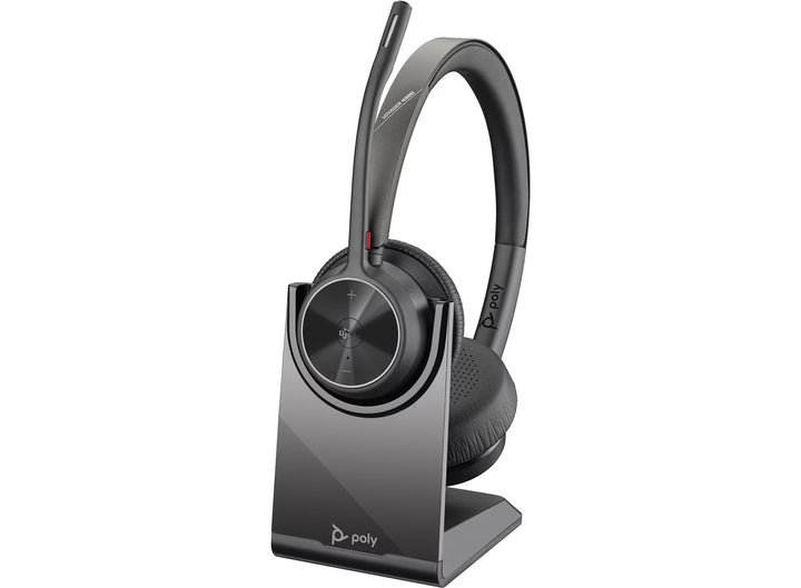 Poly Voyager 4320 UC Stereo USB-A Headset +BT700 USB-A Adapter +Charging Stand