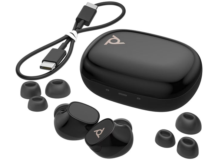 HP Poly Voyager Free 20 Black Earbuds +Basic Charge Case