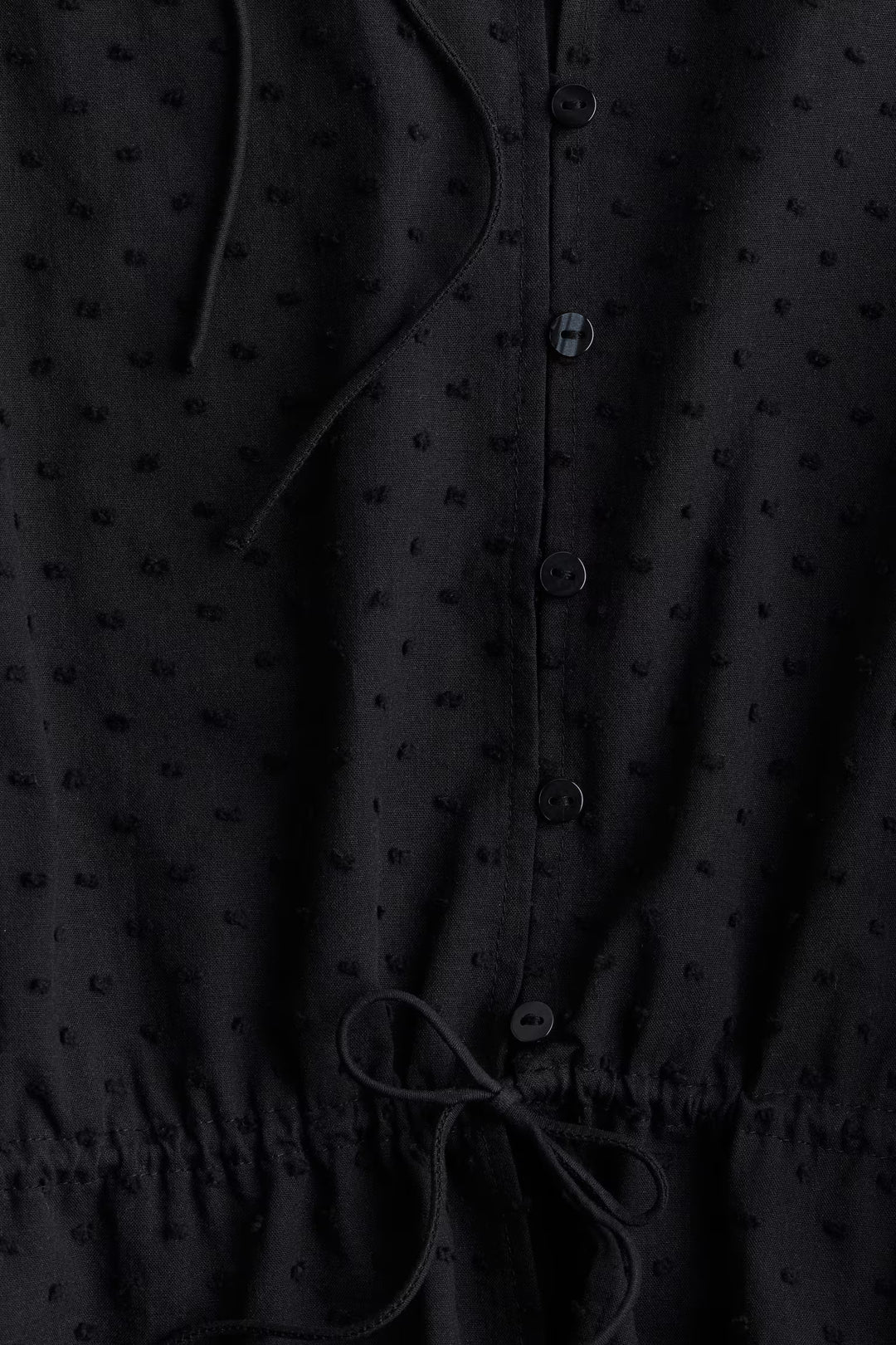 H&M Puff-Sleeved Cotton Blouse