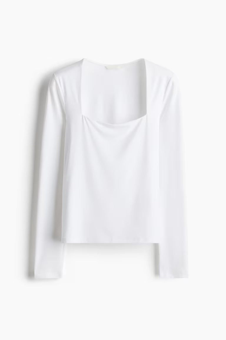 H&M LONG-SLEEVED JERSEY TOP