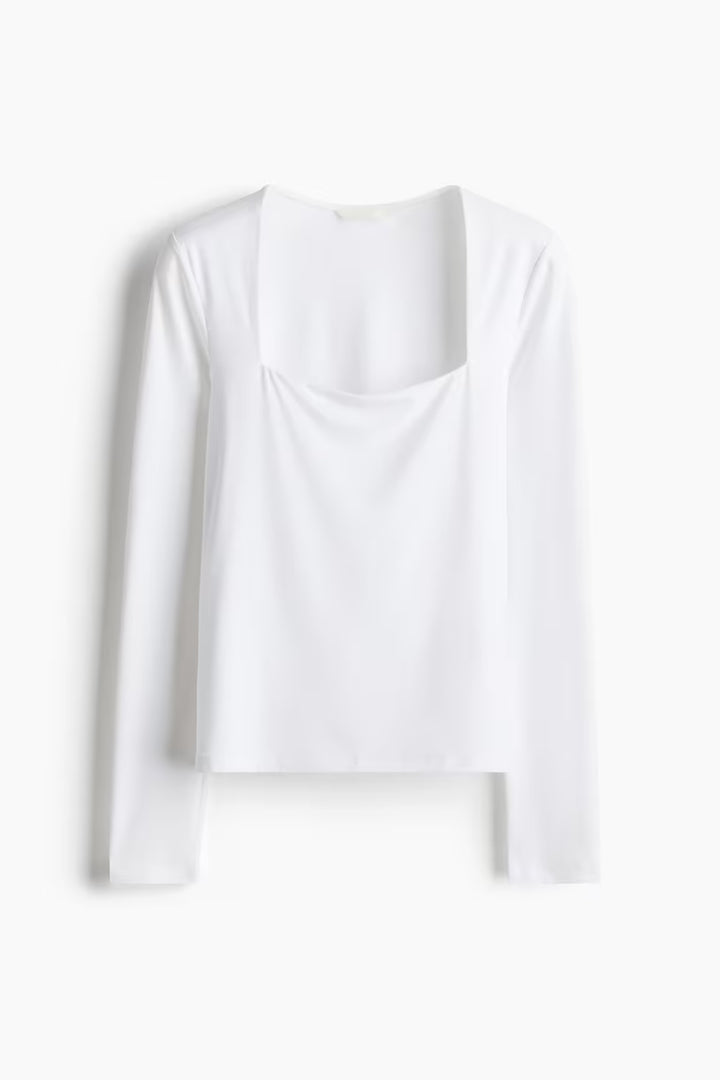H&M LONG-SLEEVED JERSEY TOP