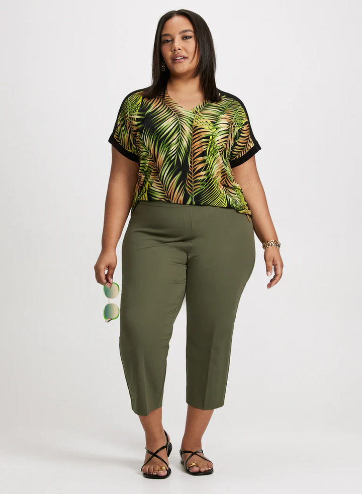 LAURA Palm Print T-Shirt