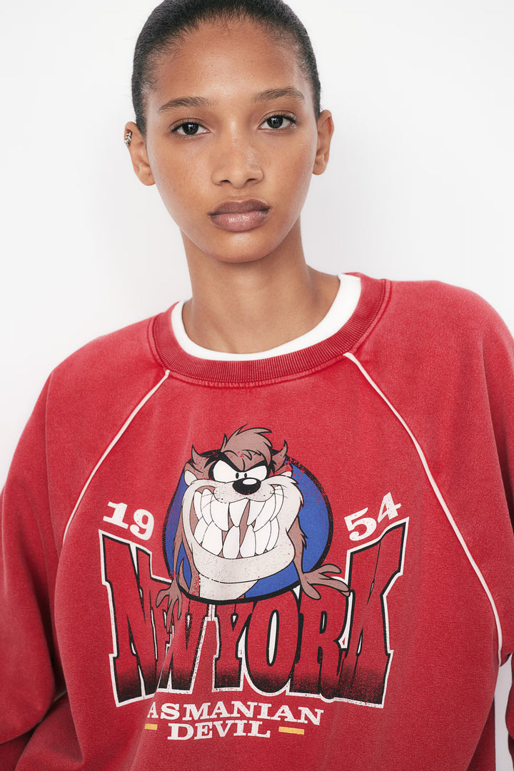 H&M Oversized Printed Sweatshirt