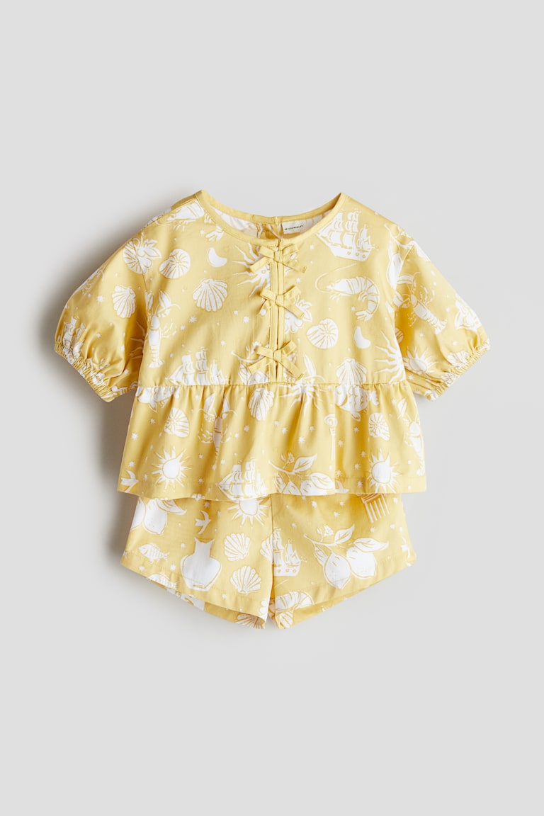 H&M 2-piece Cotton Poplin Set