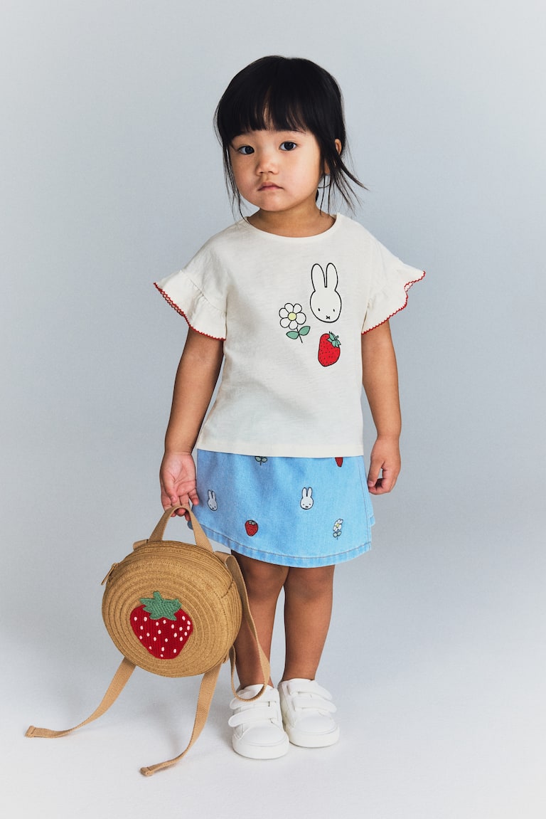 H&M Printed Cotton Top