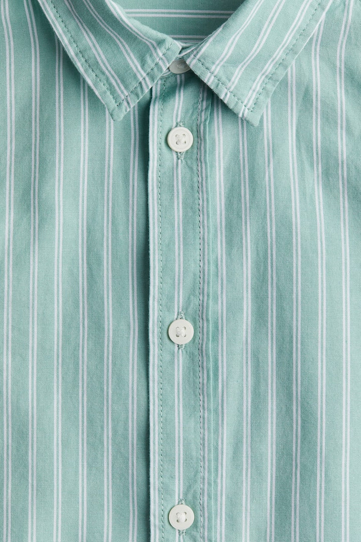 H&M Long-sleeved Cotton Shirt