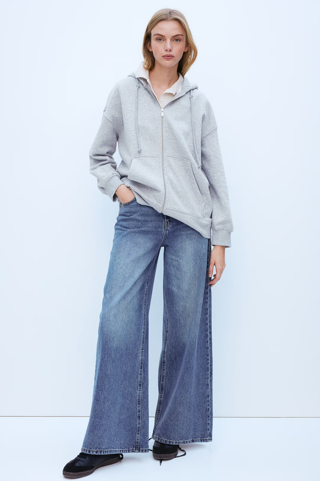 H&M Oversized Hooded Jacket
