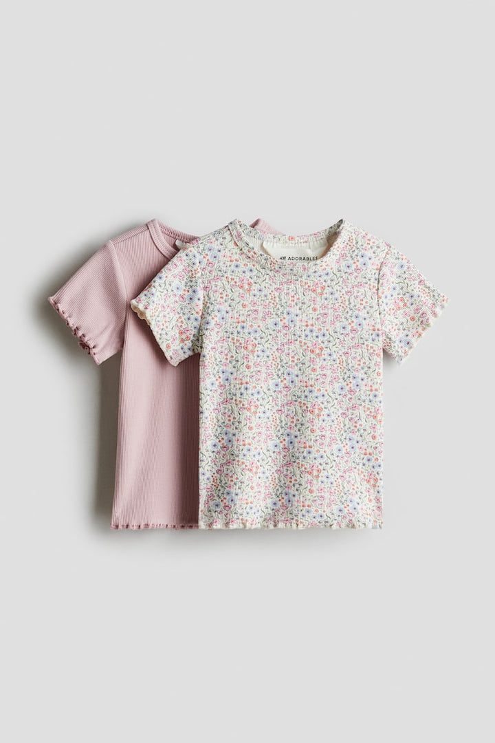 H&M 2-pack Ribbed Cotton Tops