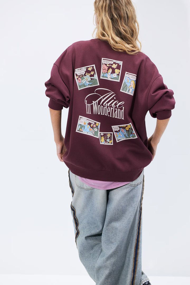 H&M Oversized Printed Sweatshirt