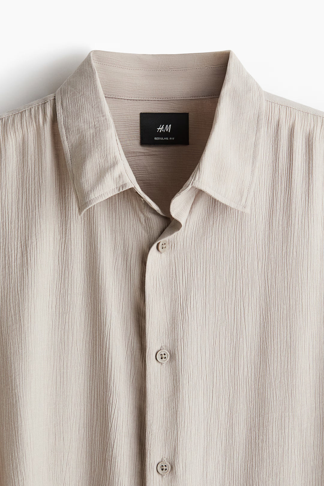 H&M Regular-Fit Crinkled Shirt