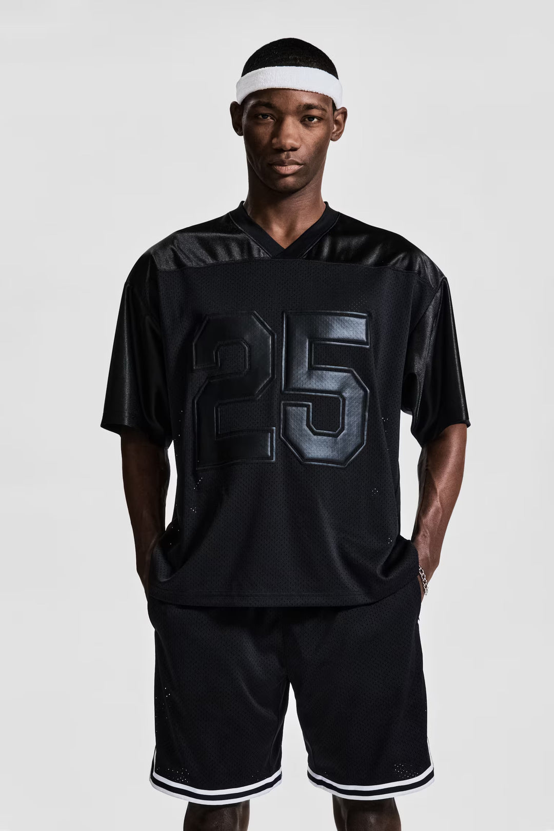 H&M Loose-Fit Printed Sports Shirt with DryMove™