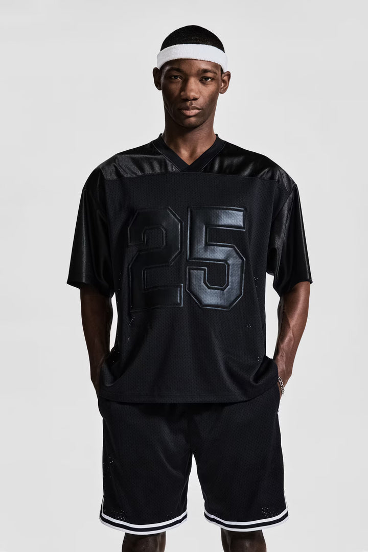 H&M Loose-Fit Printed Sports Shirt with DryMove™
