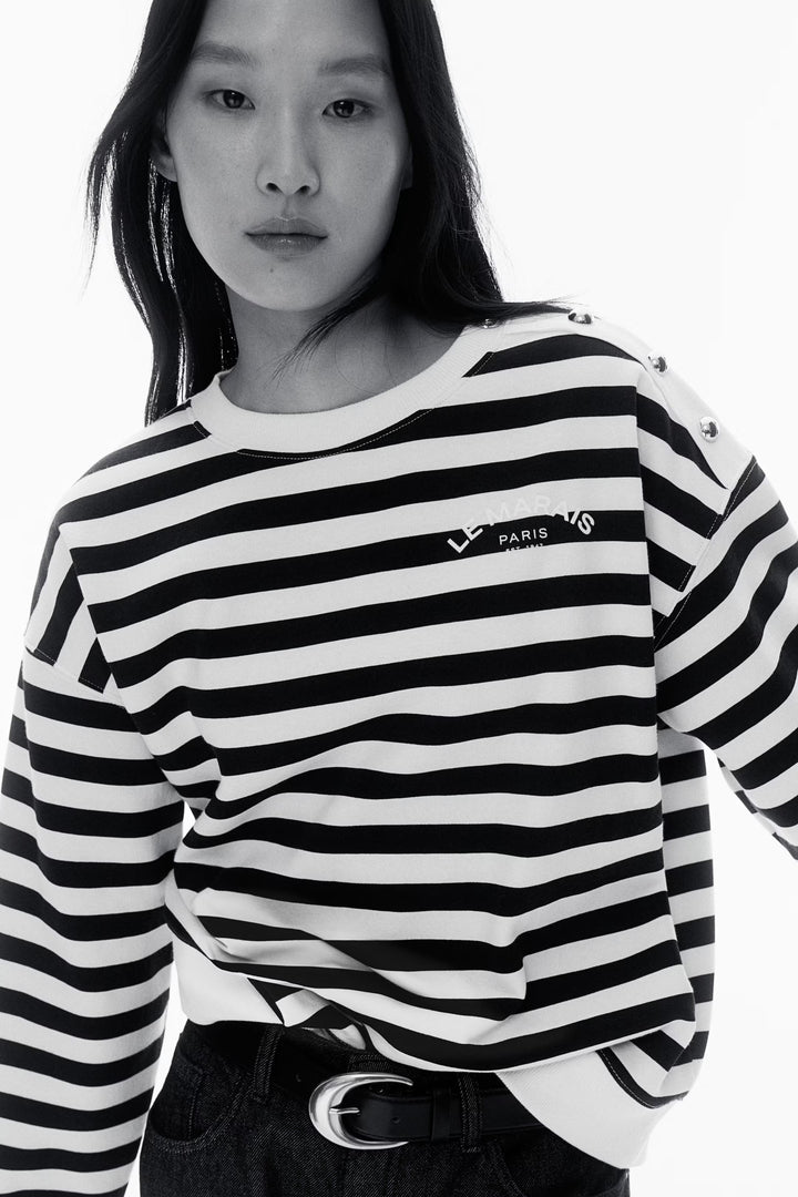 H&M Sweatshirt with Text Motif