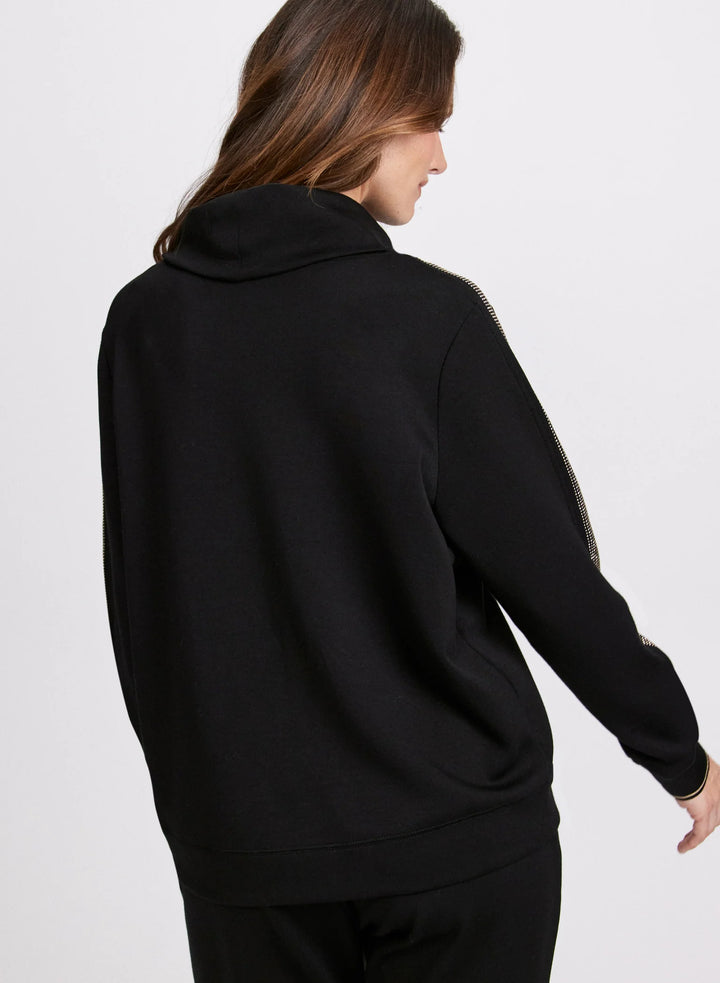 LAURA Raised Cowl Neck Top