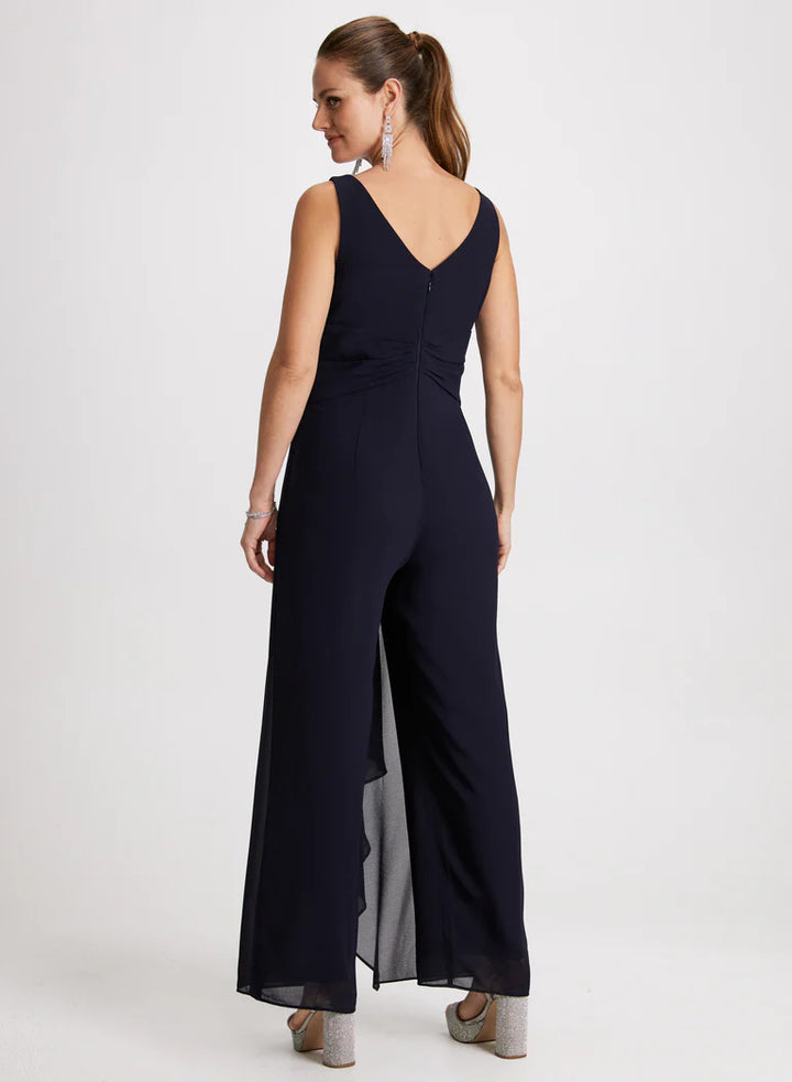 LAURA Deep V-Neck Jumpsuit
