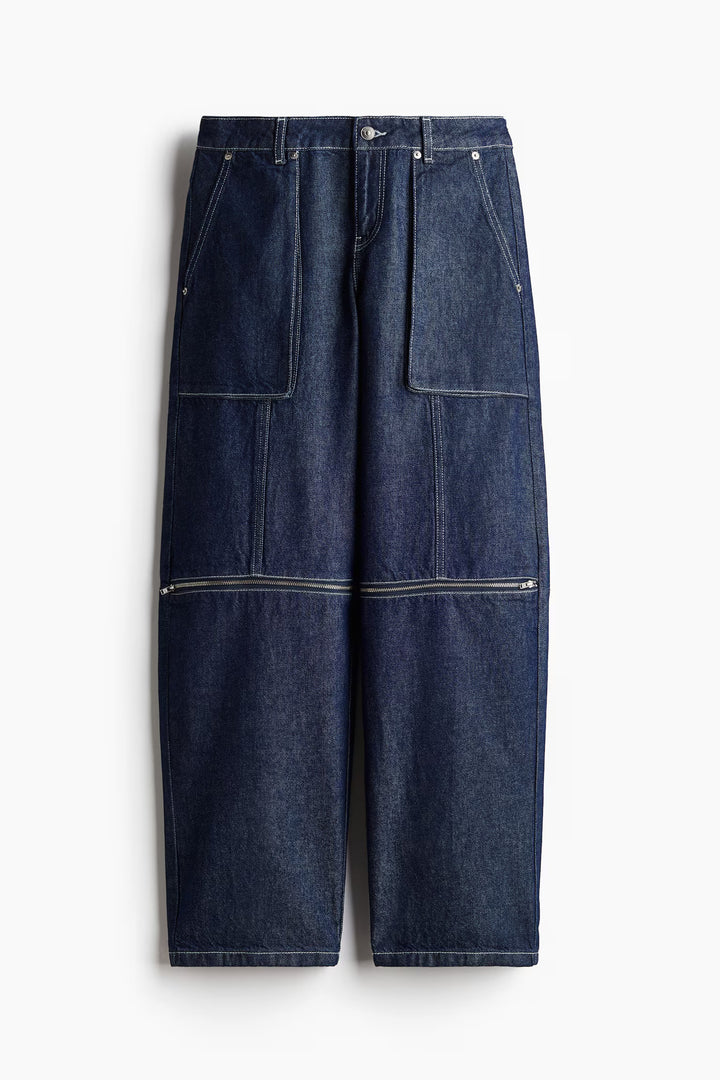 H&M Barrel Low Cargo Jeans