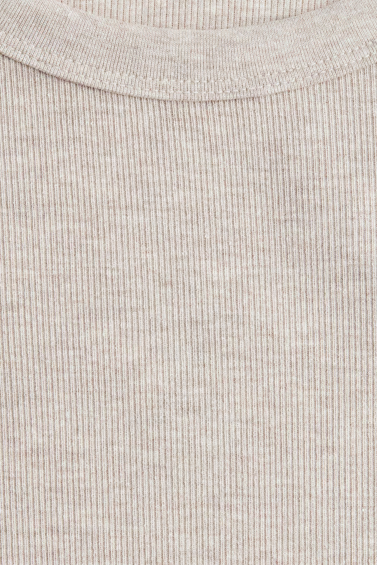 H&M RIBBED MODAL-BLEND TOP