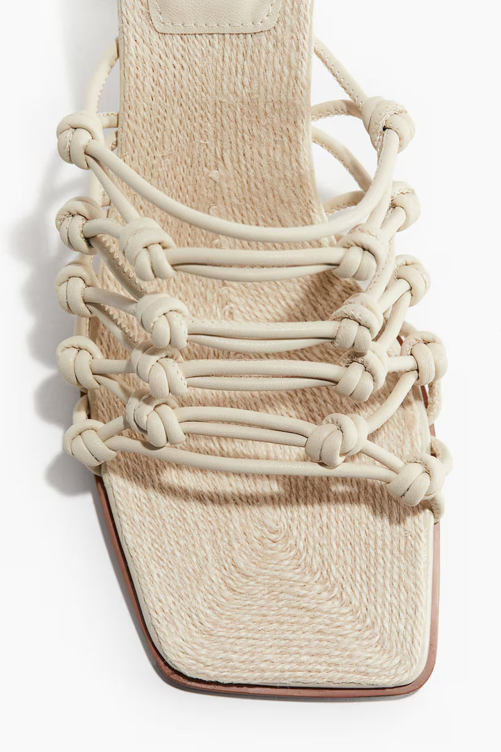 H&M Knot-detail Heeled Sandals