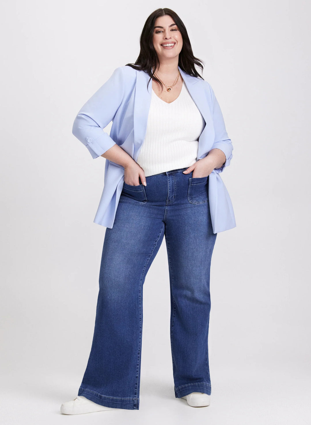 LAURA Open-Front Longline Blazer