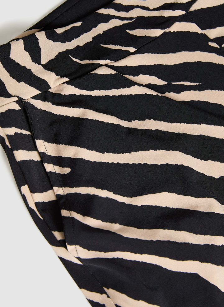 LAURA Olivia Zebra Print Wide-Leg Pants