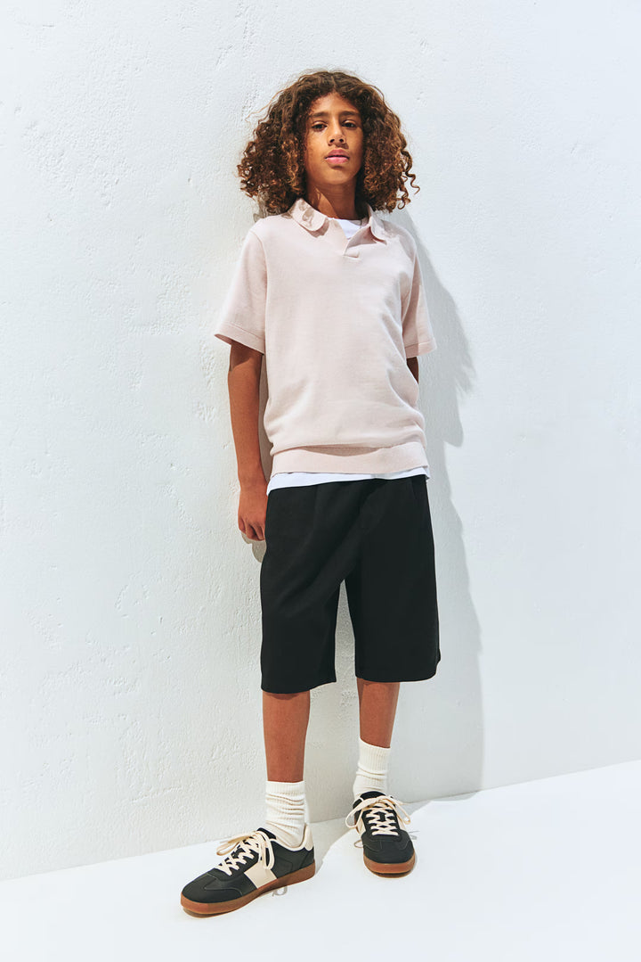 H&M Fine-knit Polo Shirt