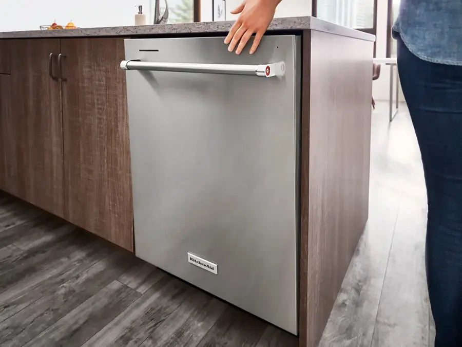 KitchenAid - 24" Top Control Built-In Stainless Steel Tub Dishwasher with 3rd Rack, FreeFlex, 44 dBA - Stainless Steel With PrintShield Finish