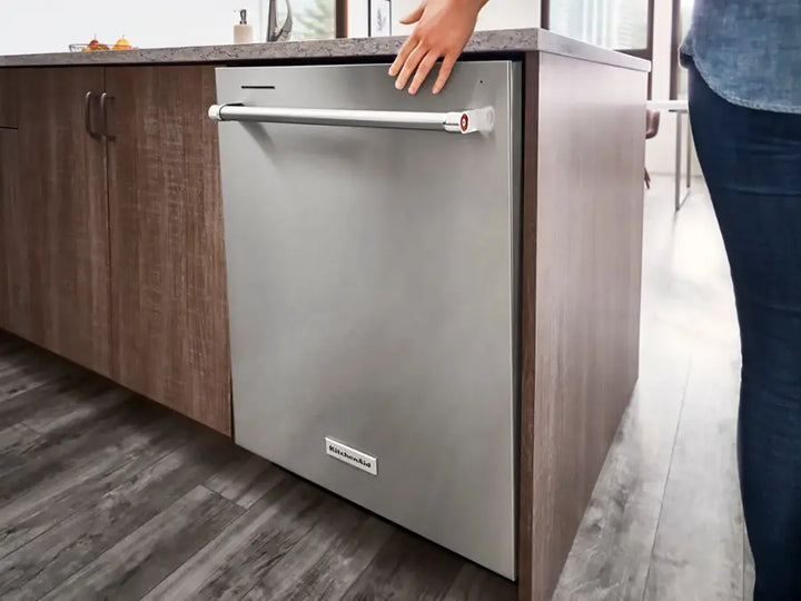 KitchenAid - 24" Top Control Built-In Stainless Steel Tub Dishwasher with 3rd Rack, FreeFlex, 44 dBA - Stainless Steel With PrintShield Finish