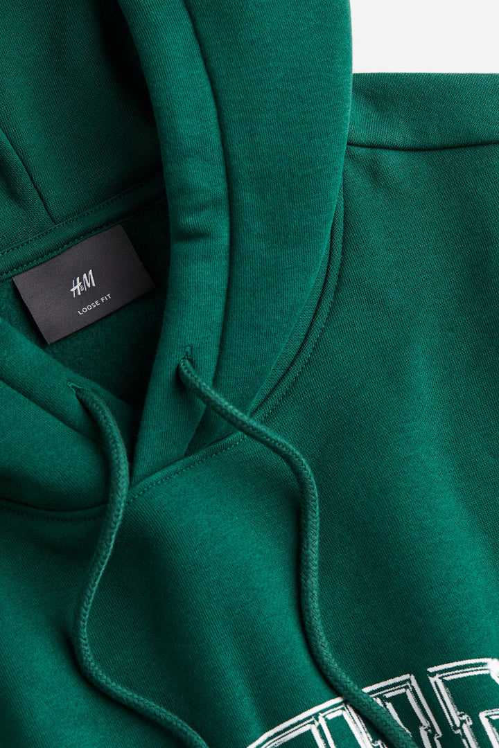 H&M Loose Fit Printed Hoodie