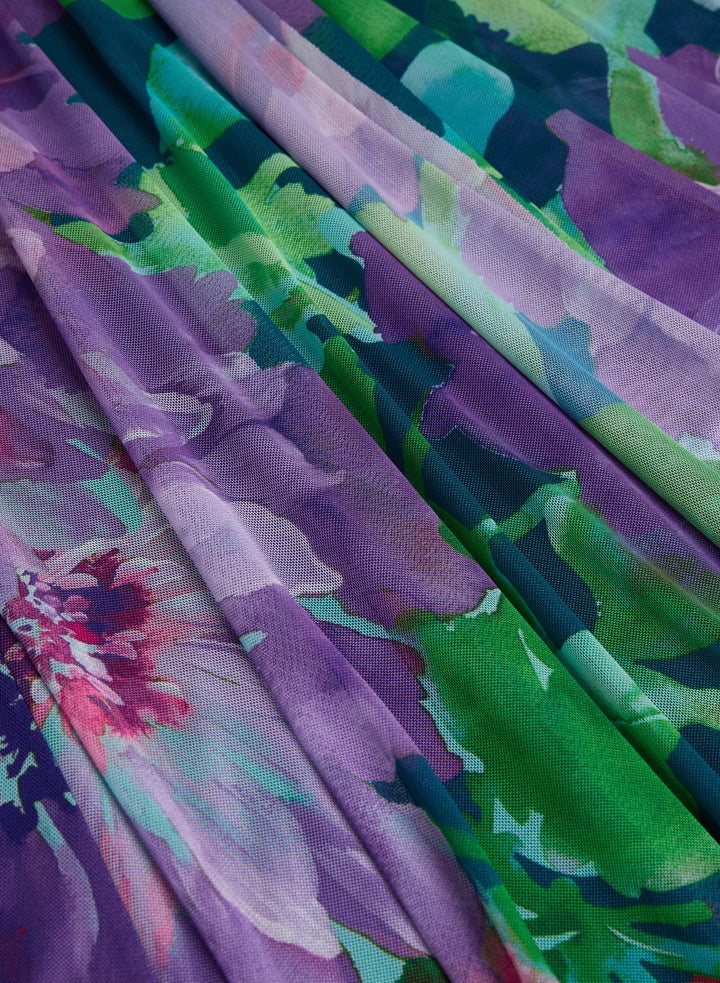 LAURA Floral Chiffon Dress