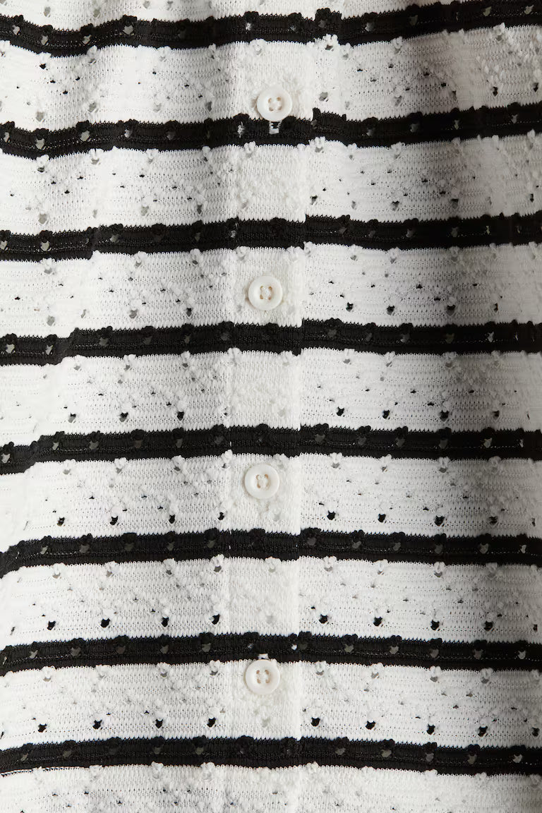 H&M Pointelle Jersey Cardigan