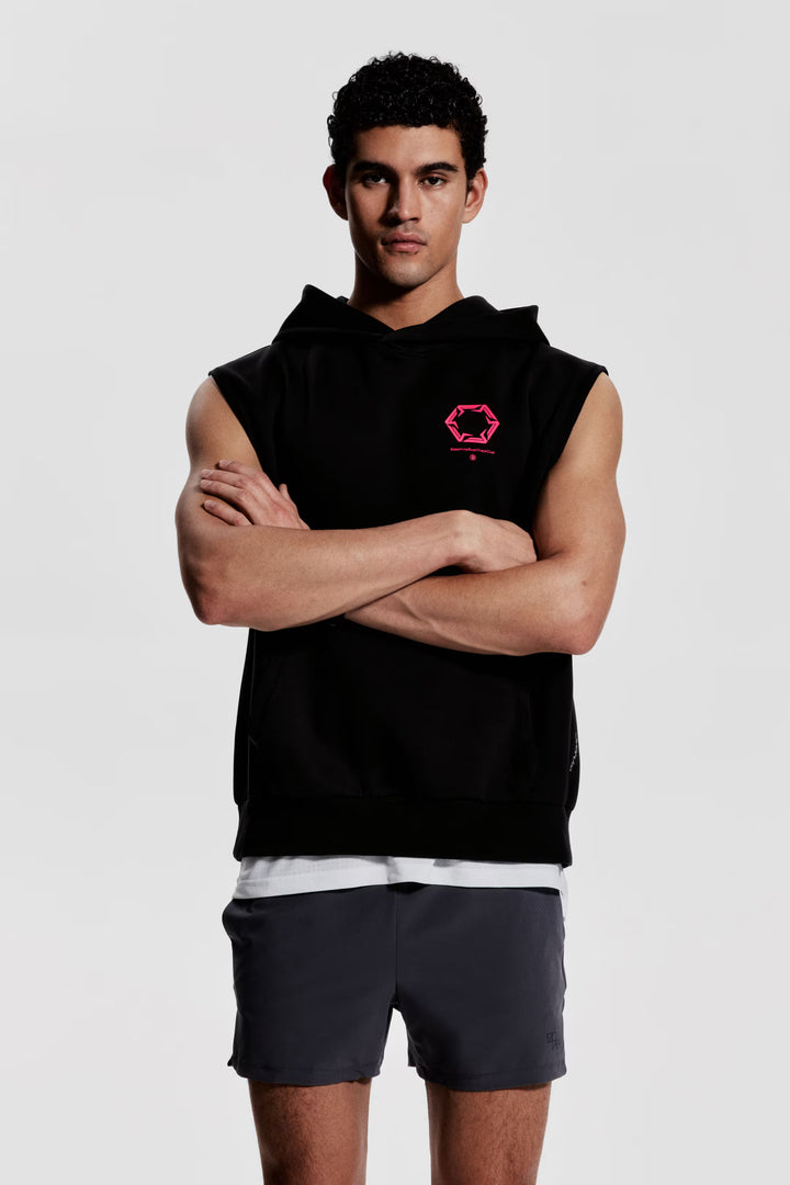 H&M Loose-Fit Sleeveless Sports Hoodie with DryMove™