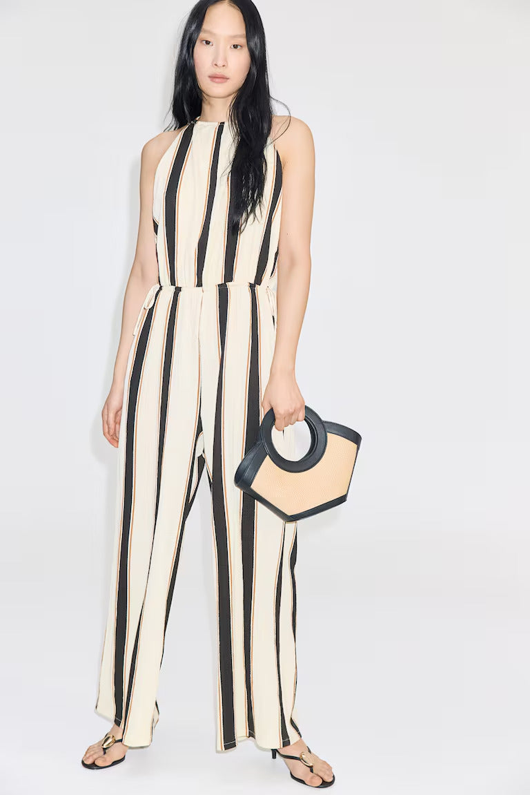 H&M Textured Jersey Jumpsuit