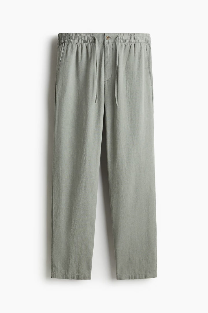 H&M Regular-Fit Linen-Blend Pants