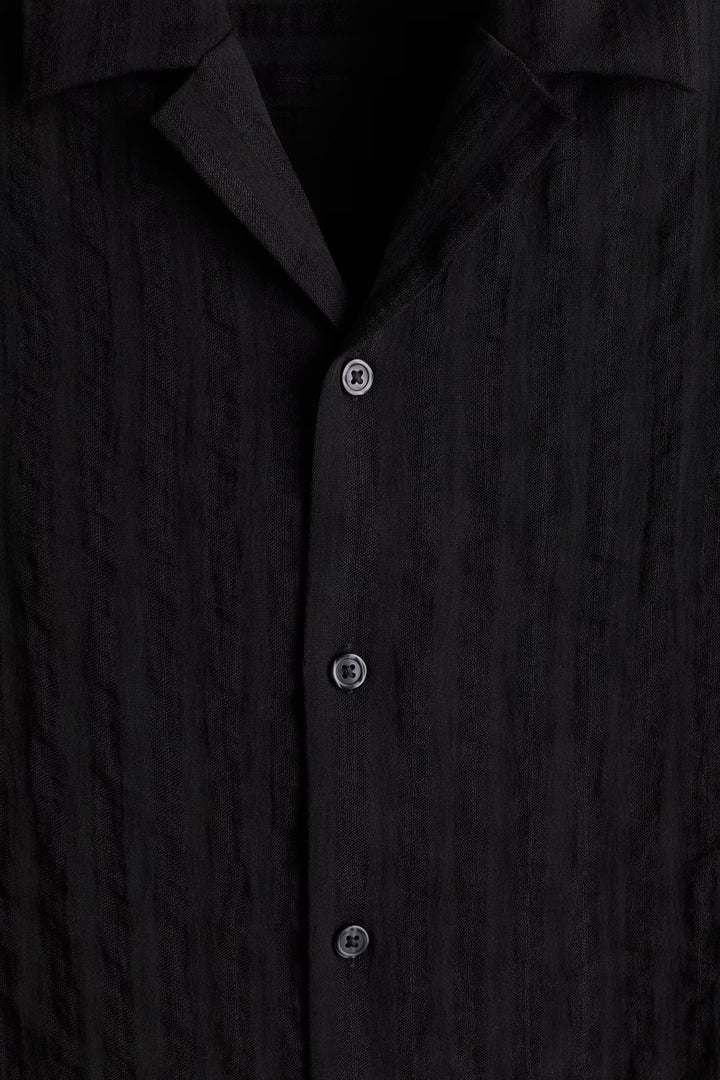 H&M Regular-Fit Jacquard-Weave Resort Shirt