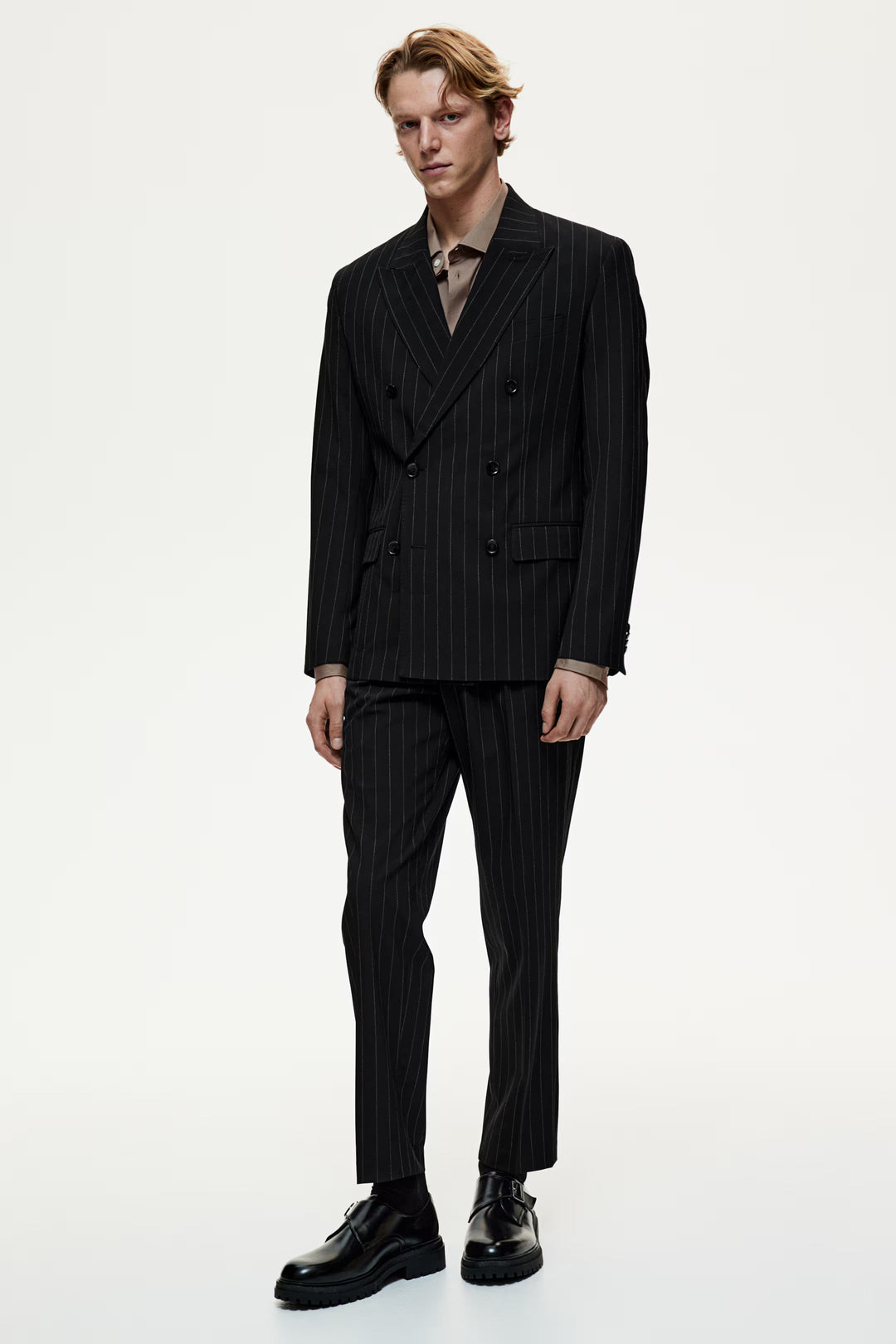 H&M Regular Fit Double-Breasted Blazer