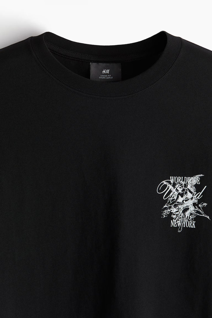 H&M Loose Fit Printed T-shirt