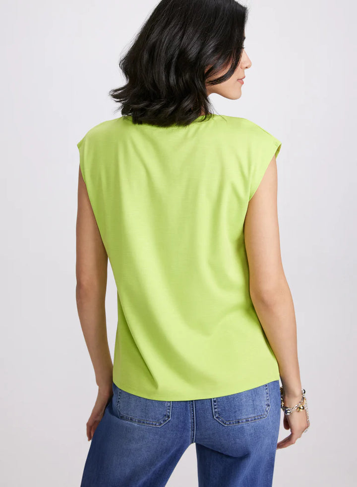 LAURA Metallic Button T-Shirt