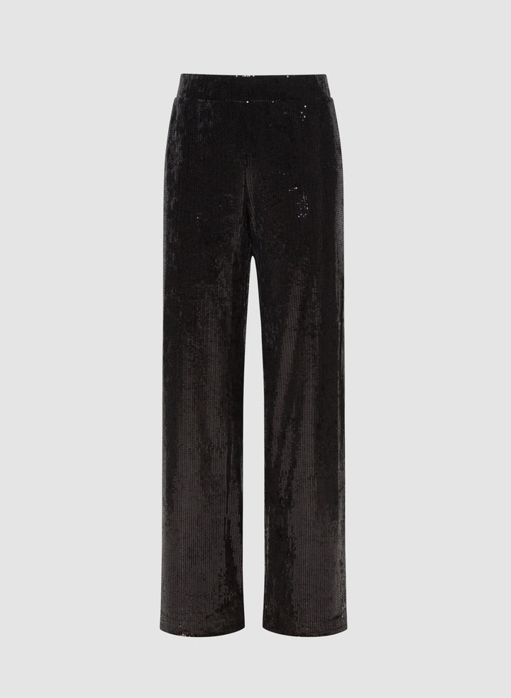 LAURA Sequin Detail Wide Leg Pants