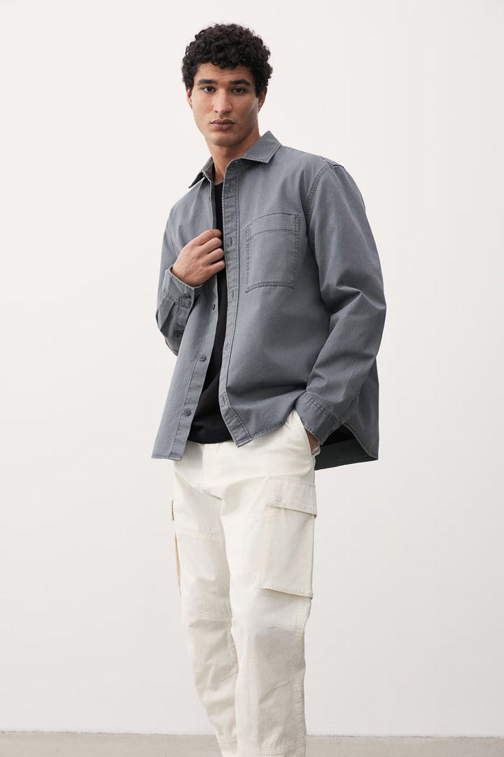H&M Regular-Fit Twill Overshirt