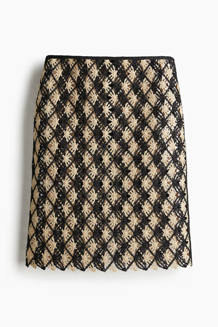 H&M Crochet-Look Skirt