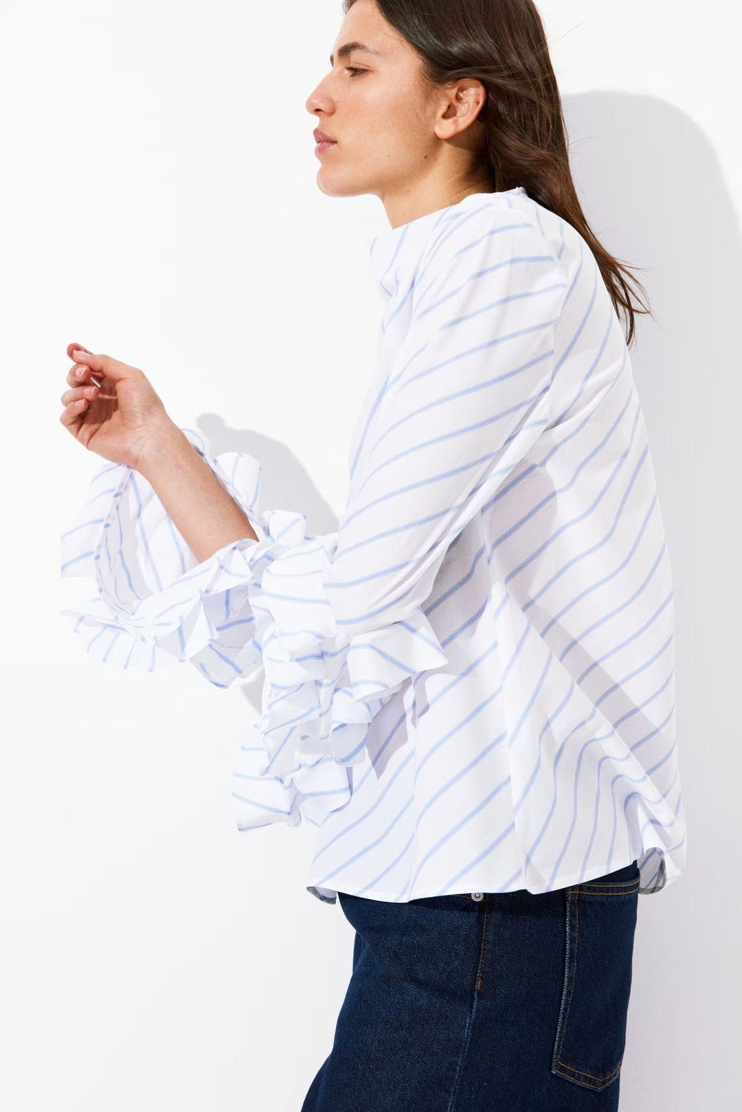 H&M Ruffle-Sleeved Blouse