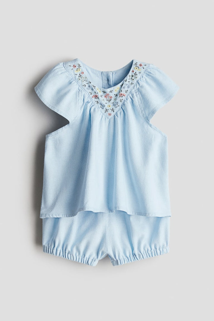 H&M 2-piece linen-blend set