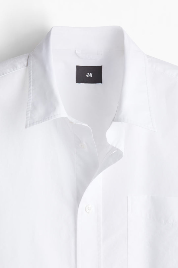H&M Regular Fit Poplin Shirt