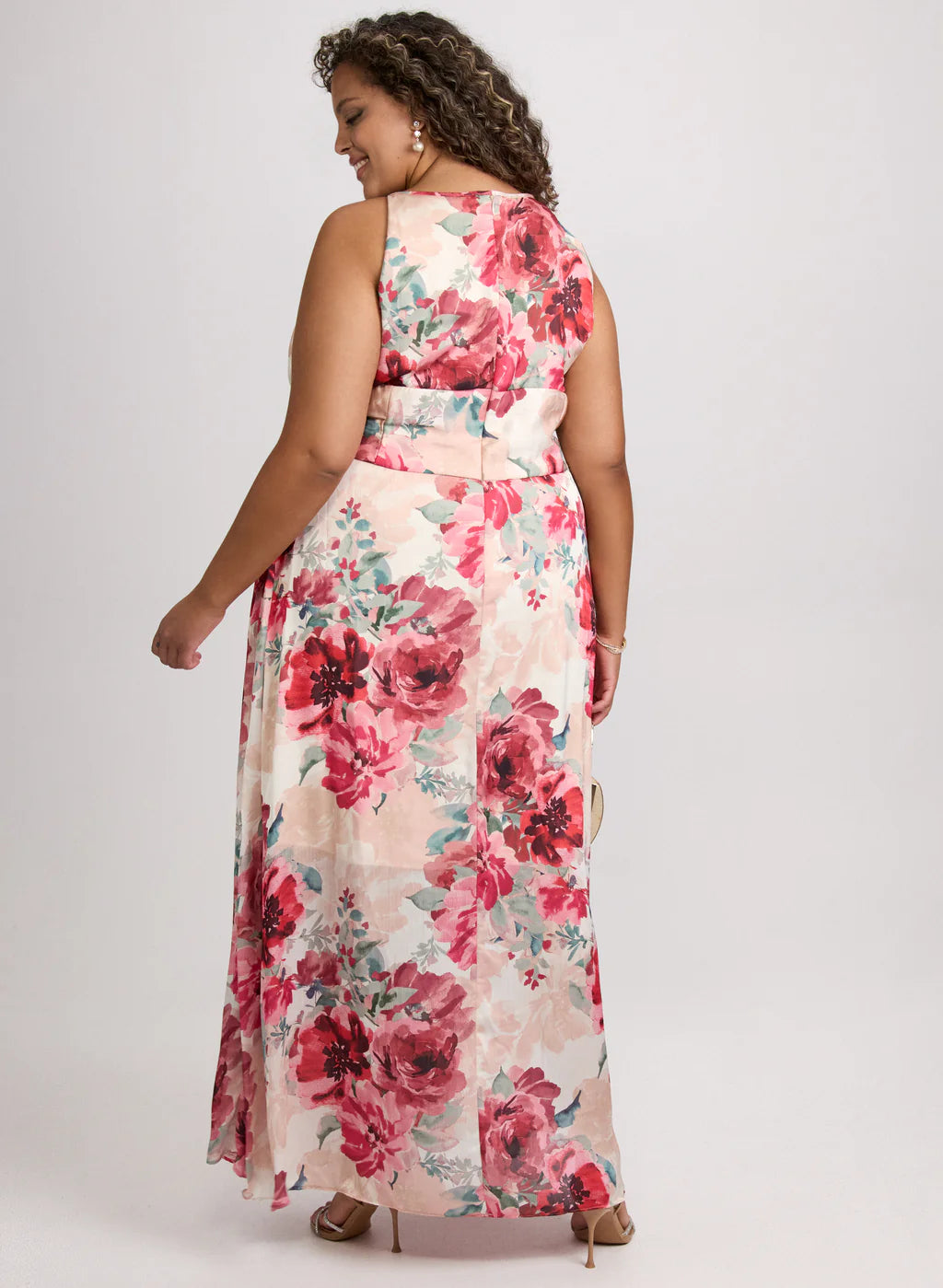 LAURA Floral Halter Neck Dress