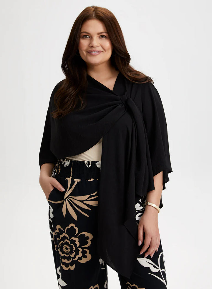 LAURA Textured Crepe Shawl