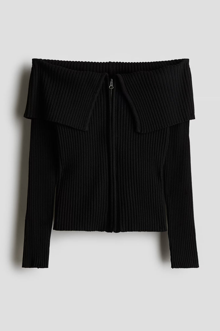 H&M Off-the-Shoulder Cardigan
