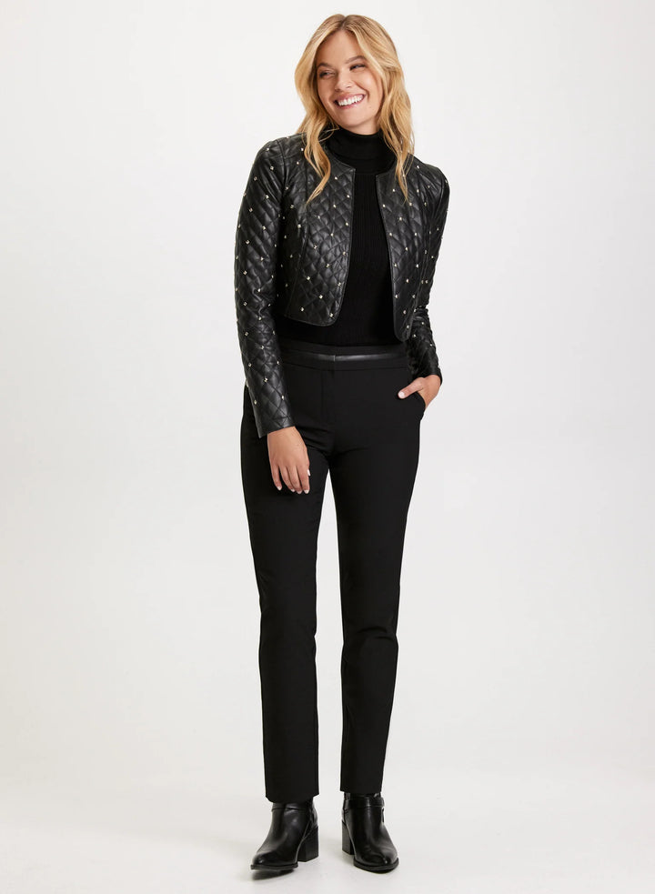 LAURA Studded Vegan Leather Jacket