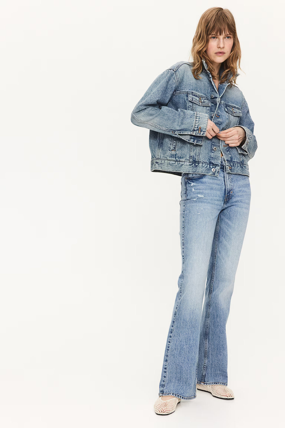 H&M Bootcut High Jeans