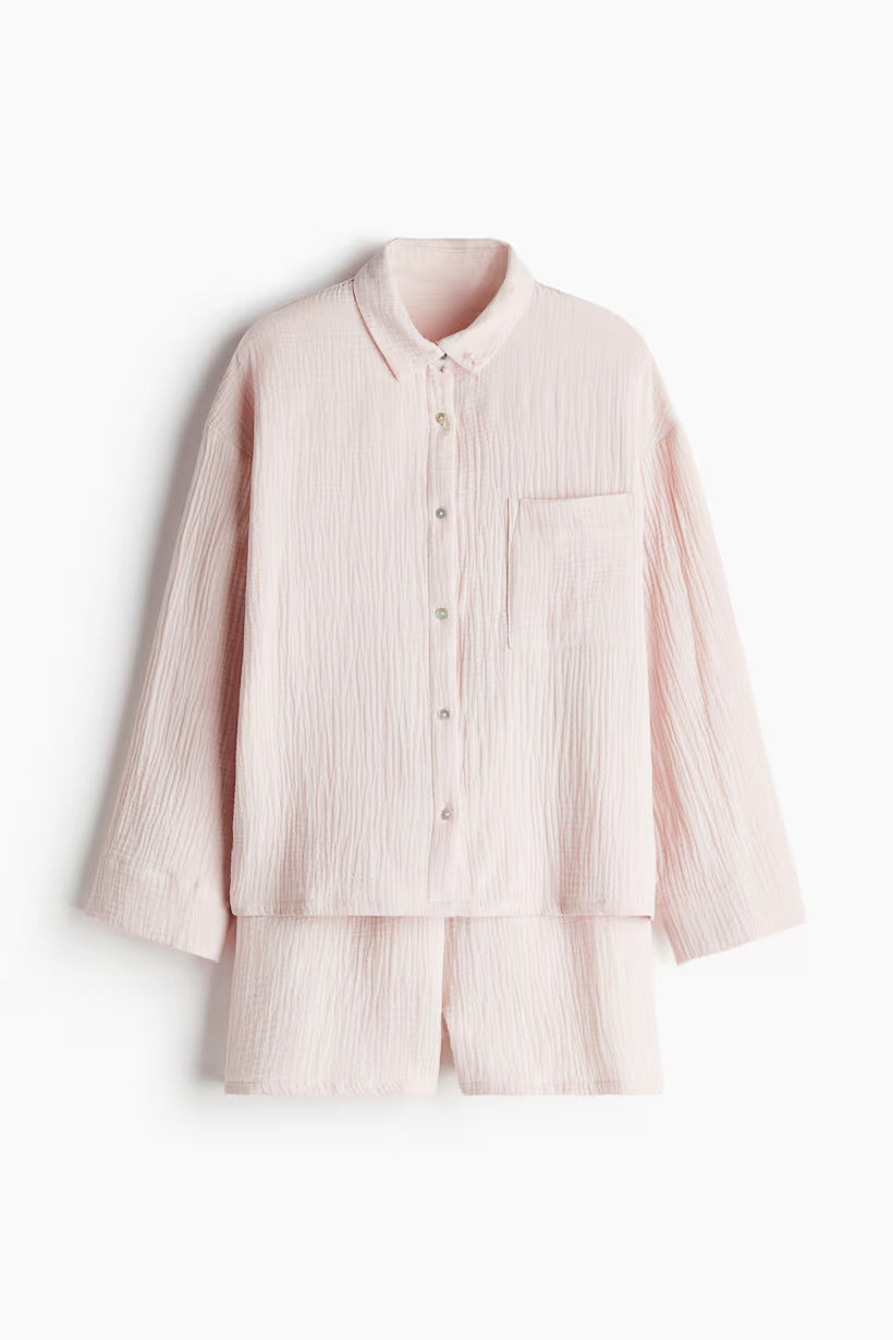H&M Pajama Shirt and Shorts
